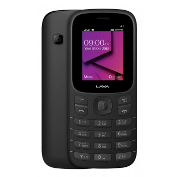 LAVA-A1 - BLACK-KEYPAD PHONE